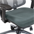Scranton & Co Gray Mesh Back Office Chair with Titanium Base and Gray Seat