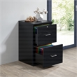 Scranton & Co 2-Drawer Locking Vertical File Cabinet in Black Woodgrain