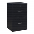 Scranton & Co 2-Drawer Locking Vertical File Cabinet in Black Woodgrain