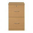 Scranton & Co 2-Drawer Locking Vertical File Cabinet in Natural Woodgrain