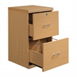 Scranton & Co 2-Drawer Locking Vertical File Cabinet in Natural Woodgrain