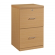 Scranton & Co 2-Drawer Locking Vertical File Cabinet in Natural Woodgrain