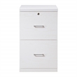 Scranton & Co 2-Drawer Locking Vertical File Cabinet in White Woodgrain