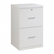 Scranton & Co 2-Drawer Locking Vertical File Cabinet in White Woodgrain