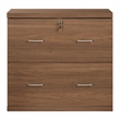 Scranton & Co 2-Drawer Locking Lateral File Cabinet in Majestic Walnut