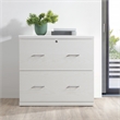 Scranton & Co 2-Drawer Locking Lateral File Cabinet in White Woodgrain