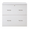 Scranton & Co 2-Drawer Locking Lateral File Cabinet in White Woodgrain
