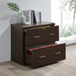 Scranton & Co 2-Drawer Locking Lateral File Cabinet in Espresso Woodgrain
