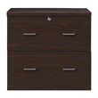 Scranton & Co 2-Drawer Locking Lateral File Cabinet in Espresso Woodgrain