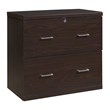 Scranton & Co 2-Drawer Locking Lateral File Cabinet in Espresso Woodgrain
