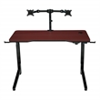 Scranton & Co Electric Gaming Desk in Red with RGB LEDs and Monitor Mount