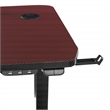Scranton & Co Electric Gaming Desk in Red with RGB LEDs and Monitor Mount