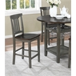 Scranton & Co 5pc Counter Height Table and Chairs Set in Slate Gray