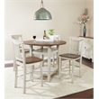 Scranton & Co 5pc Counter Height Table and Chairs in Antique White