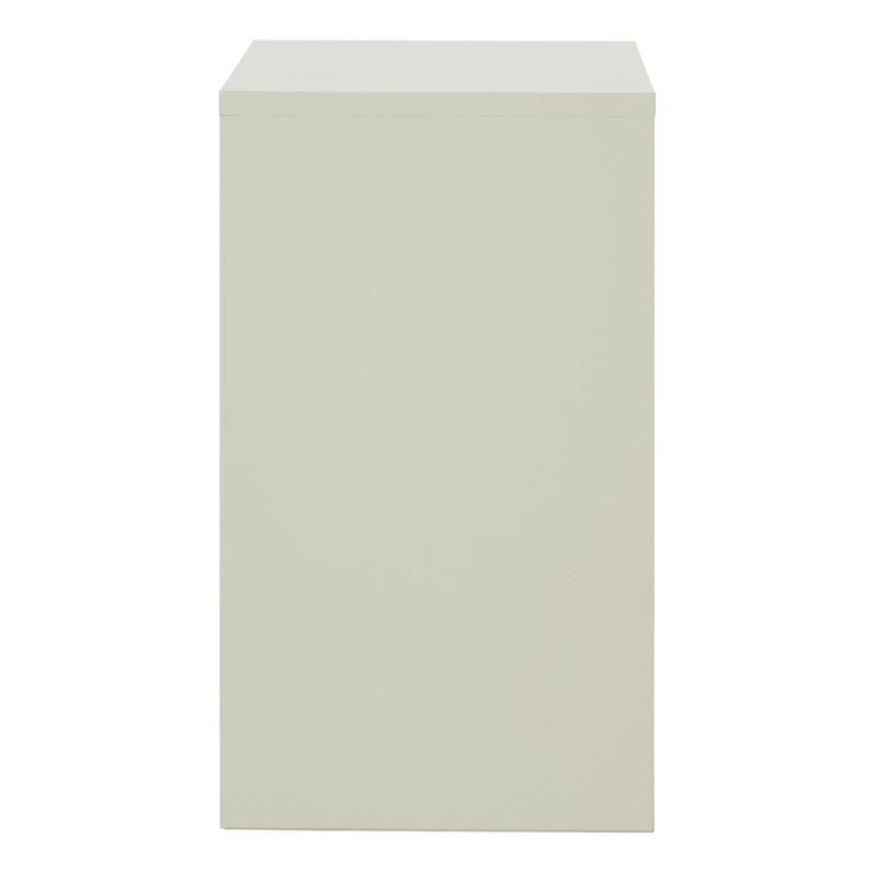 Scranton & Co 2-Drawer Locking Metal File Cabinet in Tan Assembled