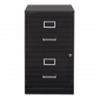 Scranton & Co 2-Drawer Locking Metal File Cabinet in Black Assembled