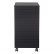 Scranton & Co 2-Drawer Mobile Locking Metal File Cabinet in Black