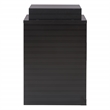 Scranton & Co 3-Drawer Locking Metal File Cabinet with Top Shelf in Black