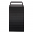Scranton & Co 3-Drawer Locking Metal File Cabinet with Top Shelf in Black