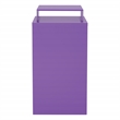 Scranton & Co 3-Drawer Locking Metal File Cabinet with Top Shelf in Purple