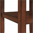Scranton & Co 5-Piece Counter Height Dining Set in Blue Vinyl Walnut Finish