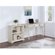 Scranton & Co 2-Shelf Engineered Wood Bookcase in Antique White Finish