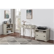Scranton & Co 2-Shelf Engineered Wood Bookcase in Antique White Finish