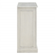 Scranton & Co 2-Shelf Engineered Wood Bookcase in Antique White Finish