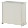 Scranton & Co 2-Shelf Engineered Wood Bookcase in Antique White Finish