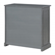 Scranton & Co 2-Shelf Engineered Wood Bookcase in Plantation Gray Finish