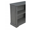 Scranton & Co 2-Shelf Engineered Wood Bookcase in Plantation Gray Finish