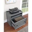 Scranton & Co Engineered Wood Printer and File Cabinet in Plantation Gray