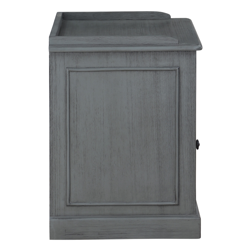 Scranton & Co Engineered Wood Printer and File Cabinet in Plantation Gray