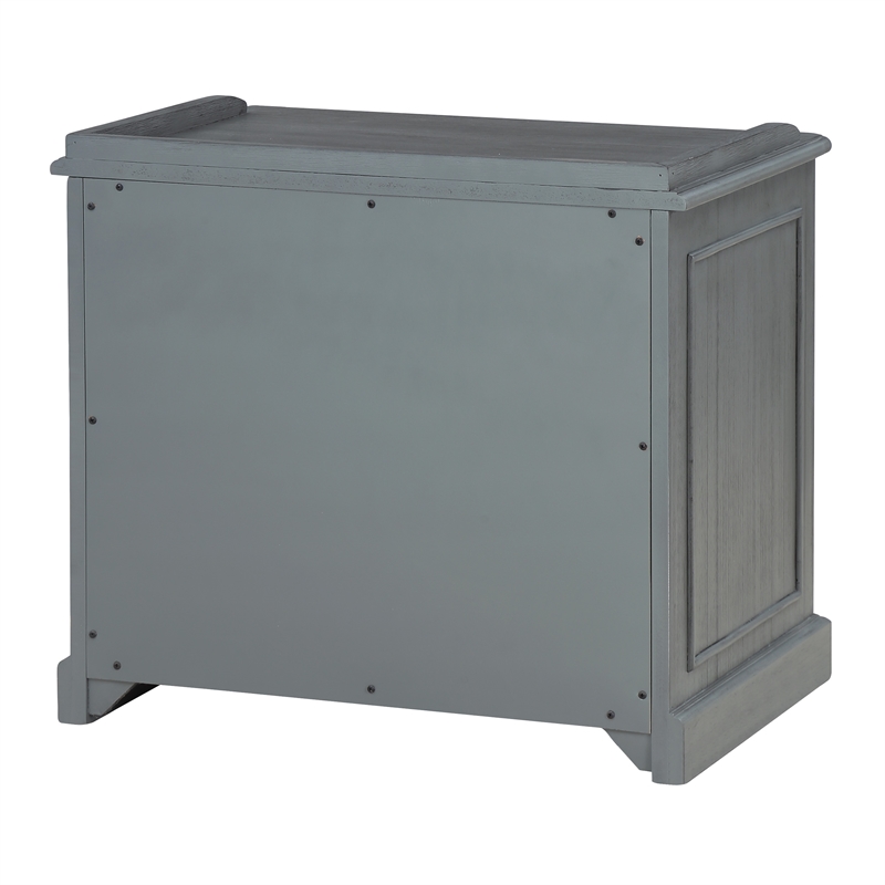 Scranton & Co Engineered Wood Printer and File Cabinet in Plantation Gray