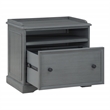 Scranton & Co Engineered Wood Printer and File Cabinet in Plantation Gray