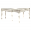 Scranton & Co L-Shape Engineered Wood Desk with Power in Antique White