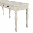Scranton & Co L-Shape Engineered Wood Desk with Power in Antique White