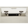 Scranton & Co L-Shape Engineered Wood Desk with Power in Antique White