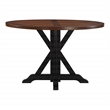 Scranton & Co 5-PC Round Farmhouse Dining Set with Natural Tobacco Top