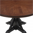 Scranton & Co 5-PC Round Farmhouse Dining Set with Natural Tobacco Top