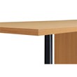 Scranton & Co Writing Desk in Natural Scandinavian Finish with Steel Frame