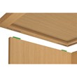 Scranton & Co Writing Desk in Natural Scandinavian Finish with Steel Frame