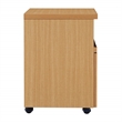 Scranton & Co Rolling File Cabinet in Natural Finish with Dual Casters