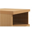 Scranton & Co Rolling File Cabinet in Natural Finish with Dual Casters