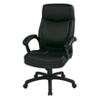 Scranton & Co Black Bonded Leather Executive High Back Office Chair