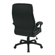 Scranton & Co Black Bonded Leather Executive High Back Office Chair