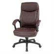 Scranton & Co Burgundy Red Bonded Leather Executive High Back Office Chair