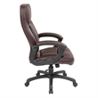 Scranton & Co Burgundy Red Bonded Leather Executive High Back Office Chair