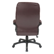 Scranton & Co Burgundy Red Bonded Leather Executive High Back Office Chair