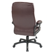 Scranton & Co Burgundy Red Bonded Leather Executive High Back Office Chair